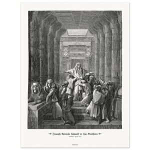 Joseph Reveals Himself to His Brothers — Genesis 45:01-24 — by Gustavo Doré — Museum-Quality Matte Paper Poster