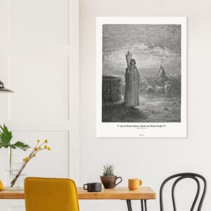 Jacob Tends Laban's Flocks and Meets Rachel — Genesis 29:01-20 — by Gustavo Doré — Museum-Quality Matte Paper Poster