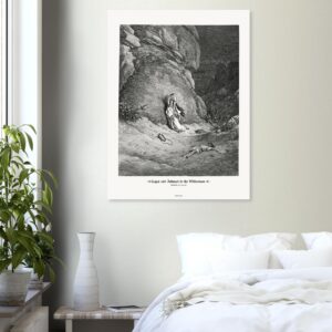 Hagar and Ishmael in the Wilderness — Genesis 21:14-20 — by Gustavo Doré — Museum-Quality Matte Paper Poster