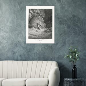 Hagar and Ishmael in the Wilderness — Genesis 21:14-20 — by Gustavo Doré — Museum-Quality Matte Paper Poster