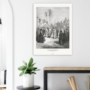 Jacob and Esau Meet — Genesis 33:01-20 — by Gustavo Doré — Museum-Quality Matte Paper Poster
