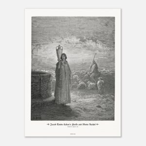 Jacob Tends Laban's Flocks and Meets Rachel — Genesis 29:01-20 — by Gustavo Doré — Museum-Quality Matte Paper Poster