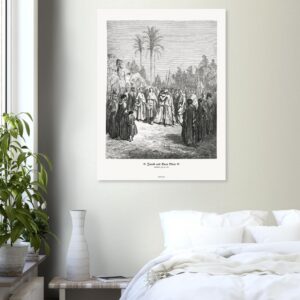 Jacob and Esau Meet — Genesis 33:01-20 — by Gustavo Doré — Museum-Quality Matte Paper Poster