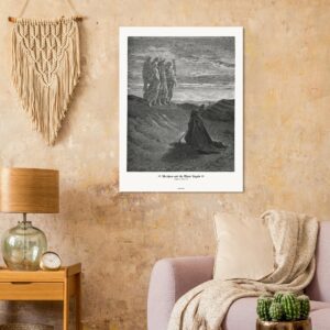 Abraham and the Three Angels — Genesis 18:01-16 — by Gustavo Doré — Museum-Quality Matte Paper Poster