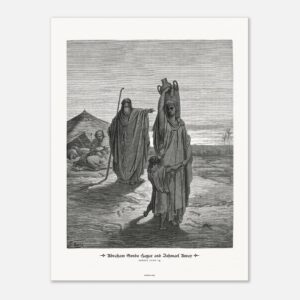 Abraham Sends Hagar and Ishmael Away — Genesis 21:01-14 — by Gustavo Doré — Museum-Quality Matte Paper Poster