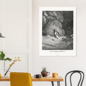 Hagar and Ishmael in the Wilderness — Genesis 21:14-20 — by Gustavo Doré — Museum-Quality Matte Paper Poster