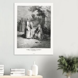 Eliezer and Rebekah at the Well — Genesis 24:10-26 — by Gustavo Doré — Museum-Quality Matte Paper Poster