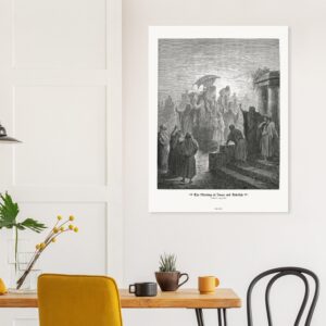 The Meeting of Isaac and Rebekah — Genesis 24:53-67 — by Gustavo Doré — Museum-Quality Matte Paper Poster