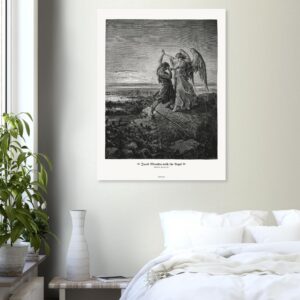 Jacob Wrestles with the Angel — Genesis 32:25-32 — by Gustavo Doré — Museum-Quality Matte Paper Poster