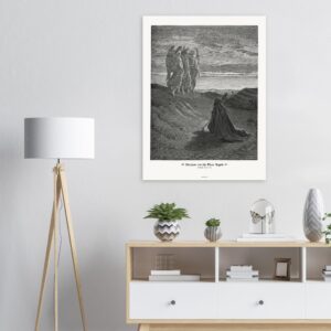 Abraham and the Three Angels — Genesis 18:01-16 — by Gustavo Doré — Museum-Quality Matte Paper Poster