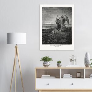 Jacob Wrestles with the Angel — Genesis 32:25-32 — by Gustavo Doré — Museum-Quality Matte Paper Poster