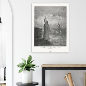 Jacob Tends Laban's Flocks and Meets Rachel — Genesis 29:01-20 — by Gustavo Doré — Museum-Quality Matte Paper Poster