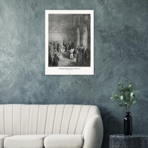 Joseph Interprets Pharaoh's Dream — Genesis 41:15-41 — by Gustavo Doré — Museum-Quality Matte Paper Poster