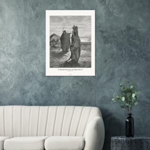 Abraham Sends Hagar and Ishmael Away — Genesis 21:01-14 — by Gustavo Doré — Museum-Quality Matte Paper Poster