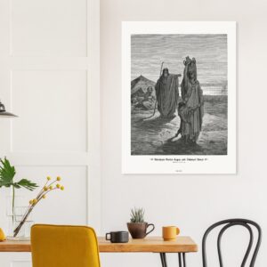 Abraham Sends Hagar and Ishmael Away — Genesis 21:01-14 — by Gustavo Doré — Museum-Quality Matte Paper Poster