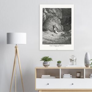Hagar and Ishmael in the Wilderness — Genesis 21:14-20 — by Gustavo Doré — Museum-Quality Matte Paper Poster
