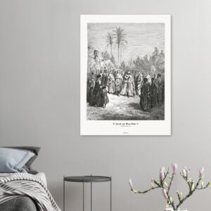 Jacob and Esau Meet — Genesis 33:01-20 — by Gustavo Doré — Museum-Quality Matte Paper Poster