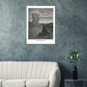 Abraham and the Three Angels — Genesis 18:01-16 — by Gustavo Doré — Museum-Quality Matte Paper Poster