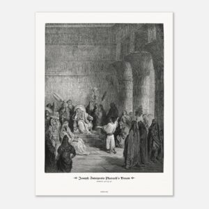 Joseph Interprets Pharaoh's Dream — Genesis 41:15-41 — by Gustavo Doré — Museum-Quality Matte Paper Poster