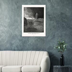 Lot Flees as Sodom and Gomorrah Burn — Genesis 19:01-20,24-36 — by Gustavo Doré — Museum-Quality Matte Paper Poster