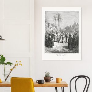 Jacob and Esau Meet — Genesis 33:01-20 — by Gustavo Doré — Museum-Quality Matte Paper Poster
