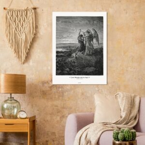 Jacob Wrestles with the Angel — Genesis 32:25-32 — by Gustavo Doré — Museum-Quality Matte Paper Poster
