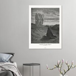 Abraham and the Three Angels — Genesis 18:01-16 — by Gustavo Doré — Museum-Quality Matte Paper Poster