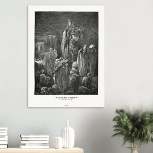 Jacob Goes to Egypt — Genesis 46:01-6,26-34 — by Gustavo Doré — Museum-Quality Matte Paper Poster