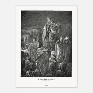 Jacob Goes to Egypt — Genesis 46:01-6,26-34 — by Gustavo Doré — Museum-Quality Matte Paper Poster