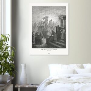 The Meeting of Isaac and Rebekah — Genesis 24:53-67 — by Gustavo Doré — Museum-Quality Matte Paper Poster