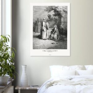 Eliezer and Rebekah at the Well — Genesis 24:10-26 — by Gustavo Doré — Museum-Quality Matte Paper Poster