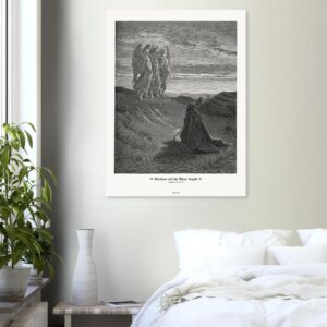 Abraham and the Three Angels — Genesis 18:01-16 — by Gustavo Doré — Museum-Quality Matte Paper Poster